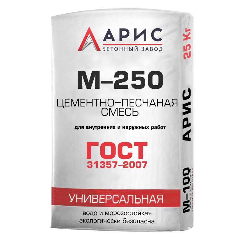 Цементно-песчаная смесь ЦПС М250 B20